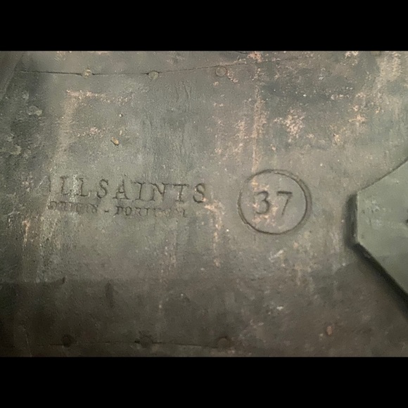 ALLSAINTS GREY SUEDE BOOTIE - Picture 5 of 5